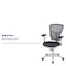 Flash Furniture Office Chair, Mesh, Dark Gray Mesh/White Frame HL-0001-WH-DKGY-GG - alternate 3